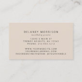 Carte De Visite Agate Ivoire Or Brûlé Luxe Microblading (Dos)