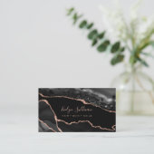 Carte De Visite agate noire (Debout devant)