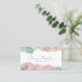 Carte De Visite Agate Opale Borders Overlays (Debout devant)