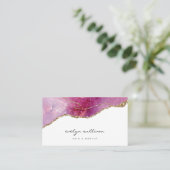 Carte De Visite agate rose pourpre (Debout devant)