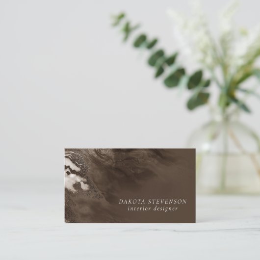 Carte De Visite Agate rouge cristallisée | Ruby Crimson en pierre  (Debout devant)