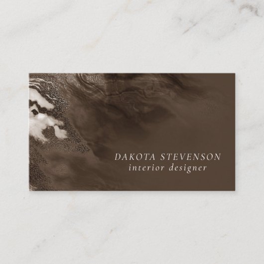 Carte De Visite Agate rouge cristallisée | Ruby Crimson en pierre (Devant)