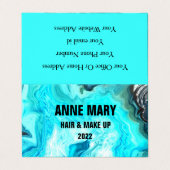 Carte De Visite Agate Stone Motifs Abstrait Classy élégant (Extérieur déplié)