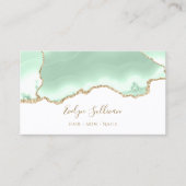 Carte de visite agate vert de mer (Devant)