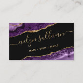 carte de visite agate violet (Devant)