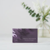 Carte De Visite Agate violette cristallisée | Moody Marbled Stone (Debout devant)