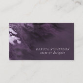 Carte De Visite Agate violette cristallisée | Moody Marbled Stone (Devant)