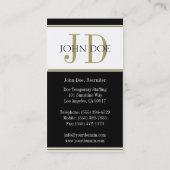 Carte De Visite Agence de dotation Bande d'or W/W (Dos)