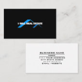 Carte De Visite Agence de l'agent immobilier Accueil Ventes de bie (Devant / Derrière)
