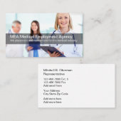 Carte De Visite Agence de l'emploi d'industrie Médicale (Devant / Derrière)