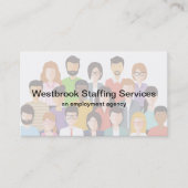 Carte De Visite Agence de l'emploi Services de dotation (Devant)