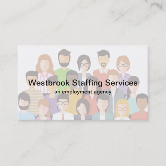 Carte De Visite Agence de l'emploi Services de dotation (Devant)