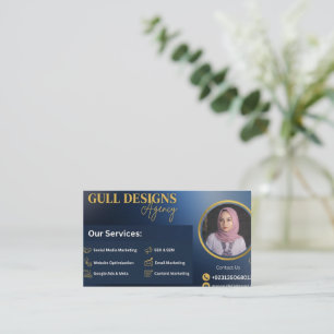 Carte De Visite Agence de marketing numérique moderne professionne