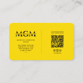Carte De Visite Agence de marketing numérique Yellow Modern Monogr (Dos)