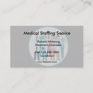 Carte De Visite Agence de placement de personnel médical
