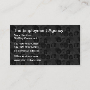 Carte De Visite Agence de placement et de personnel