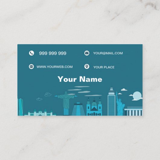 Carte De Visite Agence de voyage (Dos)