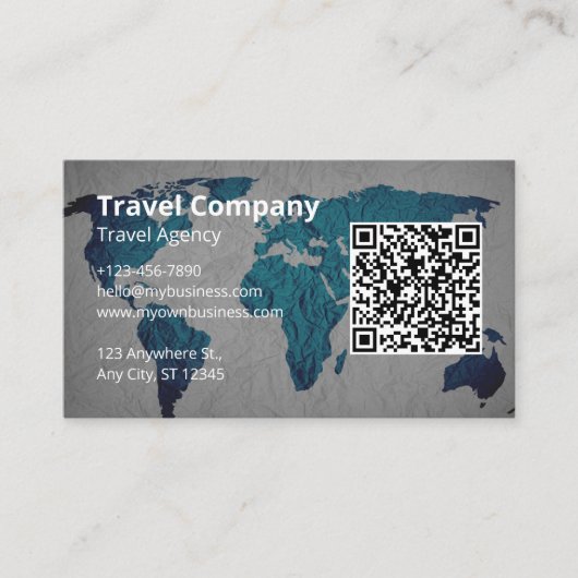 Carte De Visite Agence de Voyage (Devant)