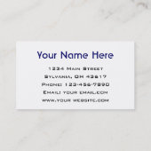 Carte De Visite Agence de voyages (Dos)