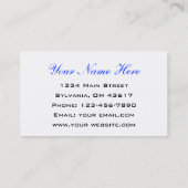 Carte De Visite Agence de voyages (Dos)