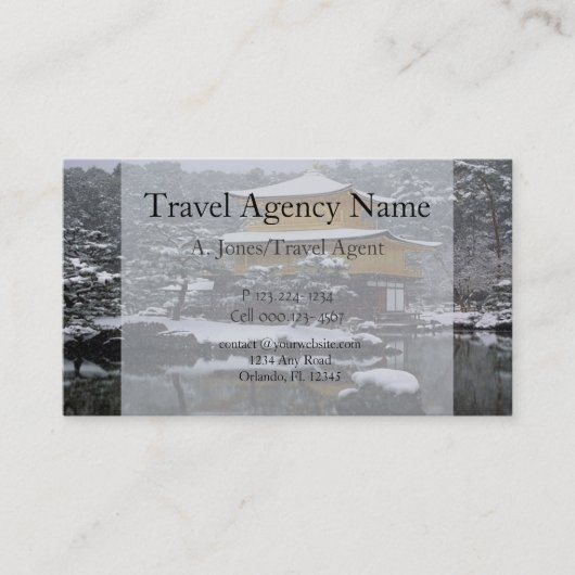 Carte De Visite Agence de voyages (Devant)