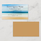 Carte De Visite Agence de voyages (Devant / Derrière)