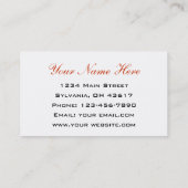 Carte De Visite Agence de voyages (Dos)