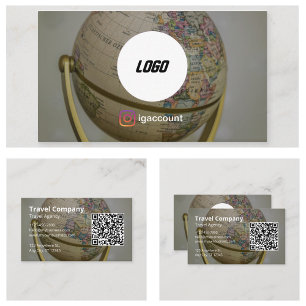 Carte De Visite Agence de voyages Globe