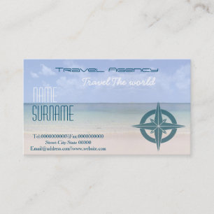 Carte De Visite Agence de voyages, locations de vacances .....