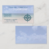 Carte De Visite Agence de voyages, locations de vacances ..... (Devant / Derrière)