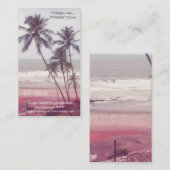 Carte De Visite Agence de voyages, locations de vacances ..... (Devant / Derrière)