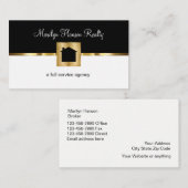 Carte De Visite Agence immobilière classique (Devant / Derrière)