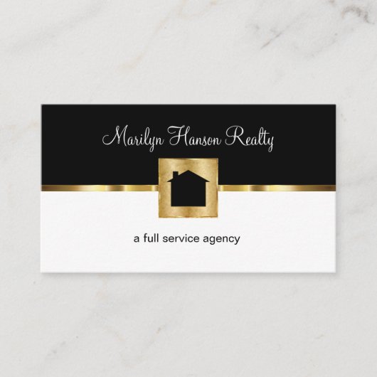 Carte De Visite Agence immobilière classique (Devant)