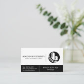 Carte De Visite Agence immobilière | Gestion des propriétés (Debout devant)