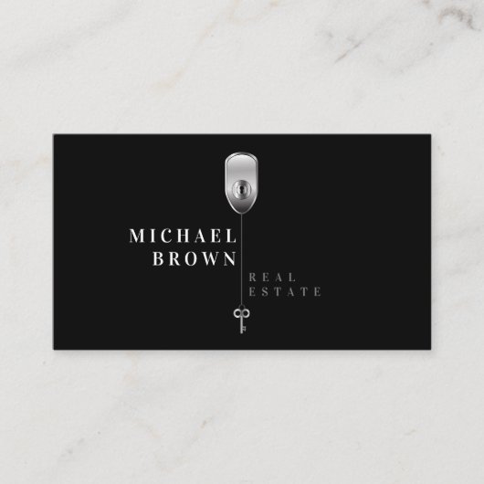 Carte De Visite Agence Immobilière Key Realtor (Devant)