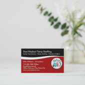 Carte De Visite Agence Médicale de dotation Moderne (Debout devant)