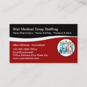 Carte De Visite Agence Médicale de dotation Moderne (Devant)