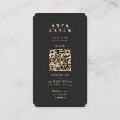 Carte De Visite Agence Monogramme moderne Planificateur publicitai (Dos)