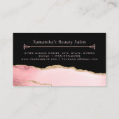 Carte De Visite Agencement en marbre rouillé Composé d'artistes Sa (Dos)