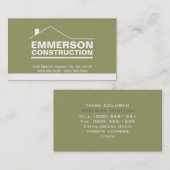 Carte De Visite Agent-Construction-Bricoleur classique 2h (Devant / Derrière)