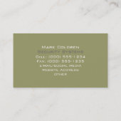 Carte De Visite Agent-Construction-Bricoleur classique 2h (Dos)