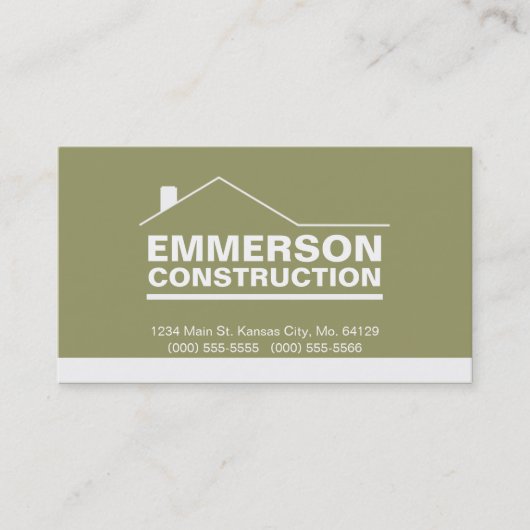 Carte De Visite Agent-Construction-Bricoleur classique 2h (Devant)