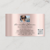 Carte De Visite Agent courtier immobilier professionnel Rose Photo (Dos)