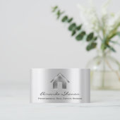 Carte De Visite Agent courtier immobilier professionnel Silver Gre (Debout devant)