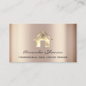 Carte De Visite Agent courtier immobilier Rose QR Code voiture d'a (Devant)