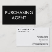 Carte De Visite agent d'achat (Devant / Derrière)