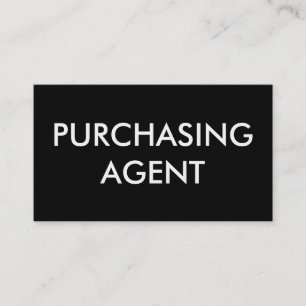 Carte De Visite agent d'achat