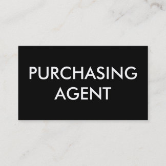 Carte De Visite agent d'achat