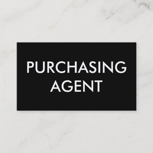 Carte De Visite agent d'achat (Devant)