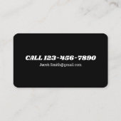 Carte De Visite Agent d'arbitre de basketball (Dos)
